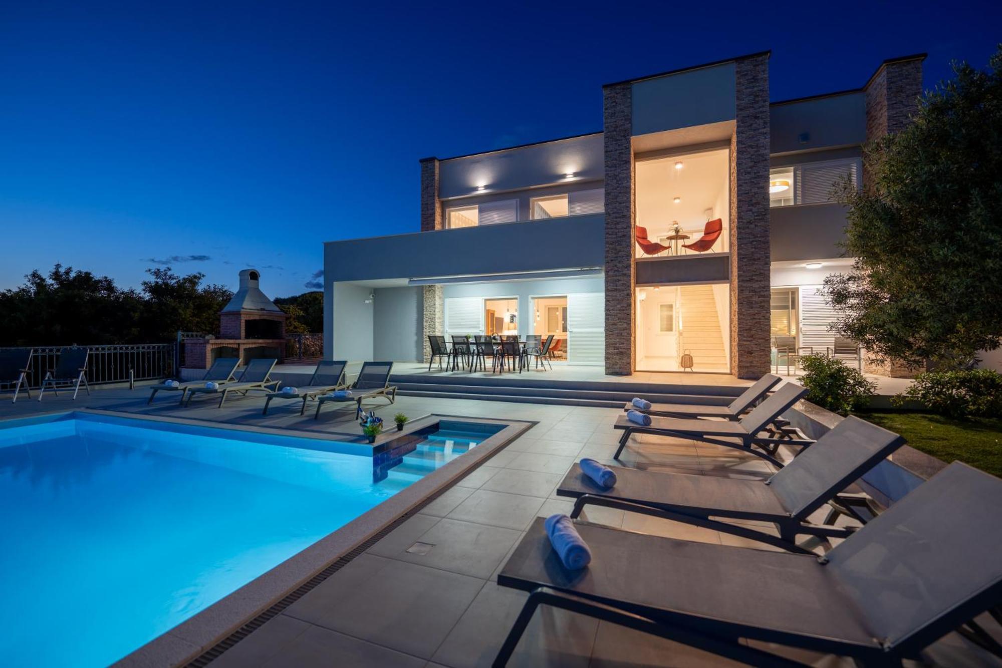 Villas Royal I With Private Pool Novaglia Esterno foto